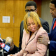 Attorney John Burris consoles Gwendoyln Woods as she addresses the media regarding the fatal police shooting of her son, Mario Woods.
Connor Hunt/San Francisco Examiner